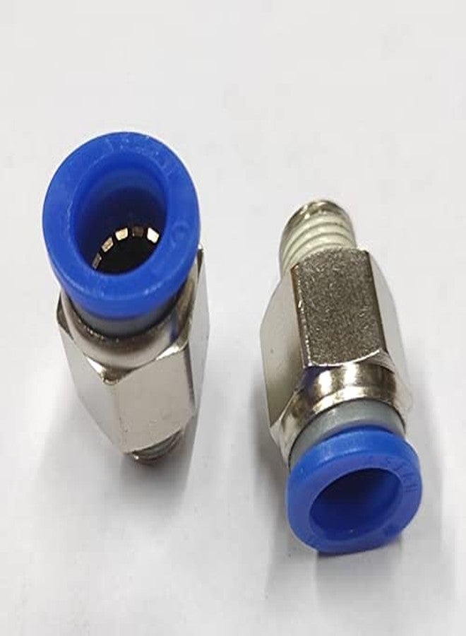 CRAFTSFY 1/4" X 12 MM OD Pneumatic Push Type Male Connector Push in Joint Pneumatic Connector Quick Fittings Size: 1/4" X 12 MM OD Quick Conector Air Fittings Size:1/4 X 12 MM (Pack of 2) - Image 2